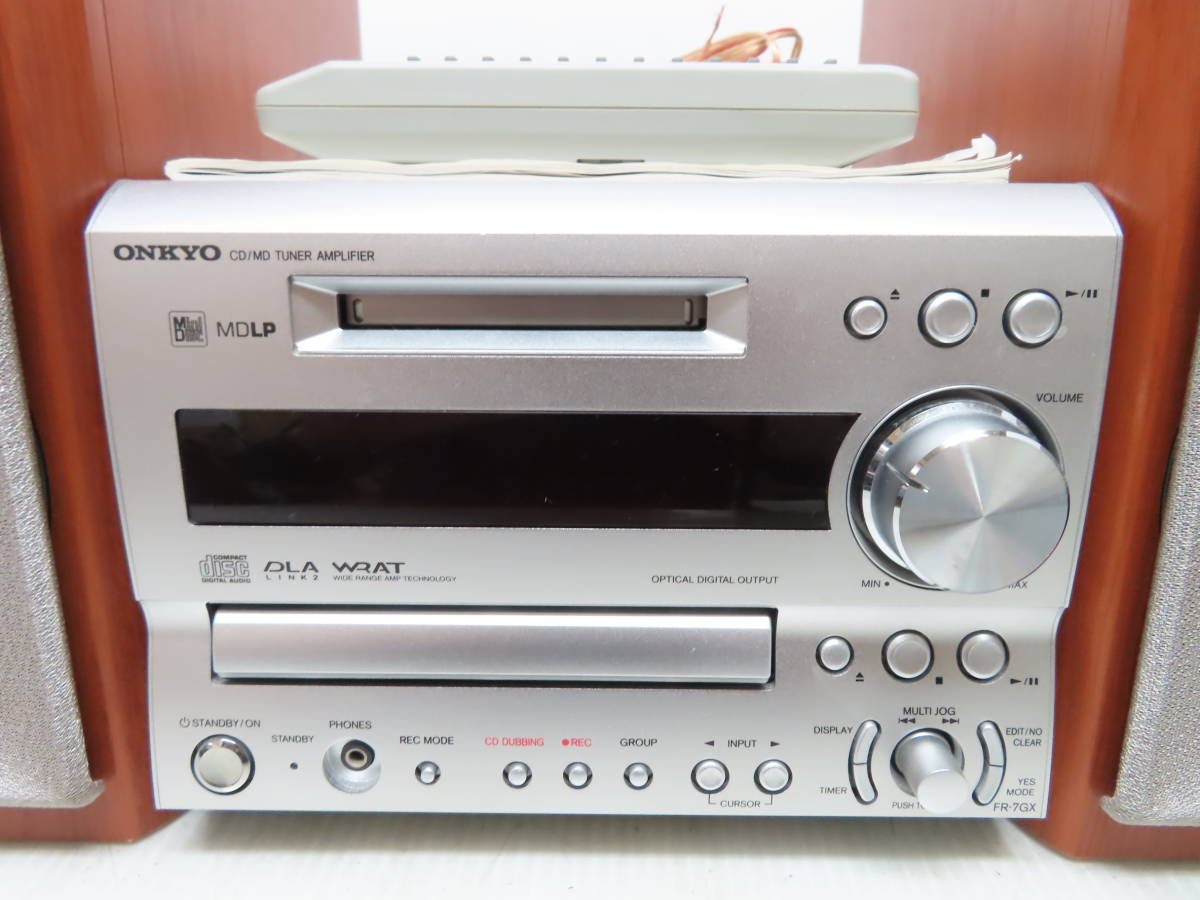 ONKYO オンキョー CD/MDコンポ チューナー アンプ スピーカー FR-S7GX