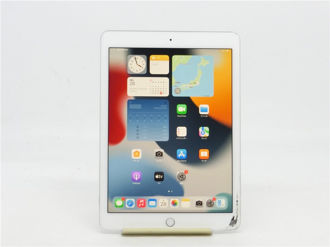 中古 【Apple】iPad　Air2　 A1566 Wi-Fiモデル 容量16GB 本体のみ　バッテリー89％　画面割れと破損あり　ジャンク品　送料無料