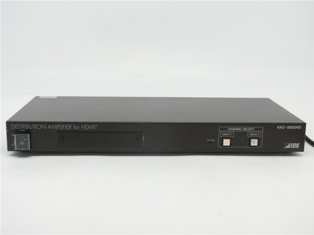 中古　IDK アイ・ディ・ケイ VAC-5002HD HDMI 分配器 通電のみ確認済み　ジャンク品_画像1