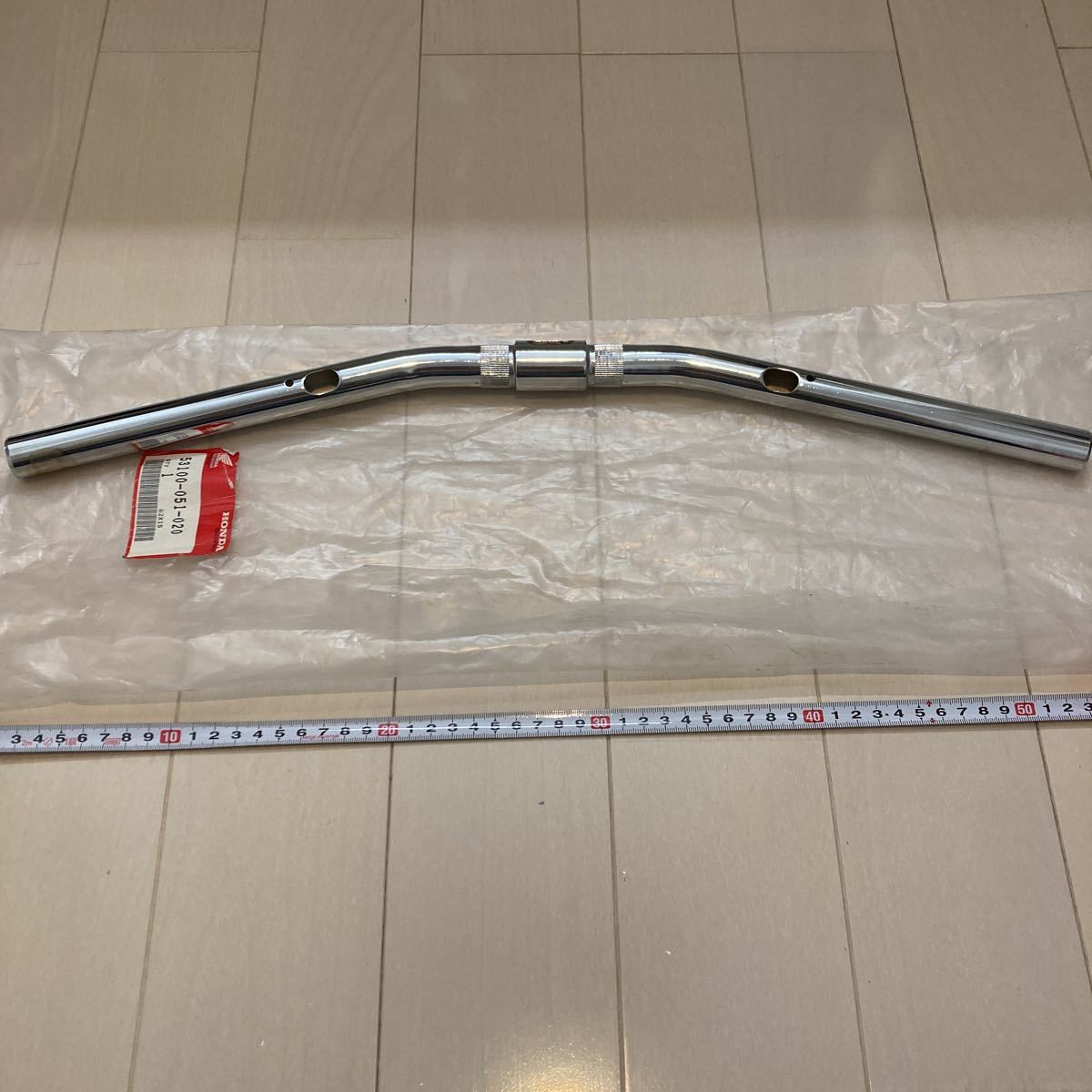 値下げ honda SS50 初期型 ハンドル 純正 新品 一文字_画像5