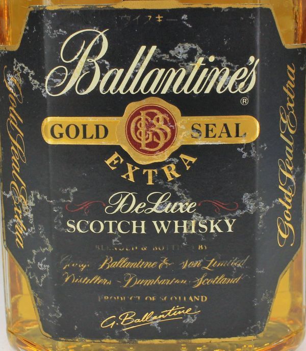 D110 未開栓 バランタイン ゴールド シール エクストラ スコッチウイスキー 750ml 43％ 箱なし Ballantine’s GOLD SEAL 威士忌酒 古酒_画像9