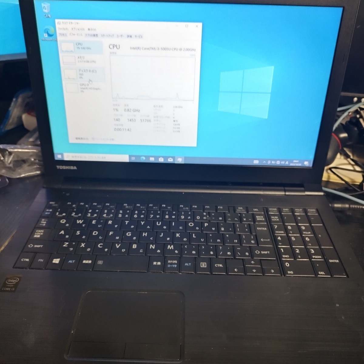 windows10認証済み TOSHIBA 東芝 Satellite B35/R Core i5-5200U 2.2GHz 8GB DVD-ROM ノート_画像1