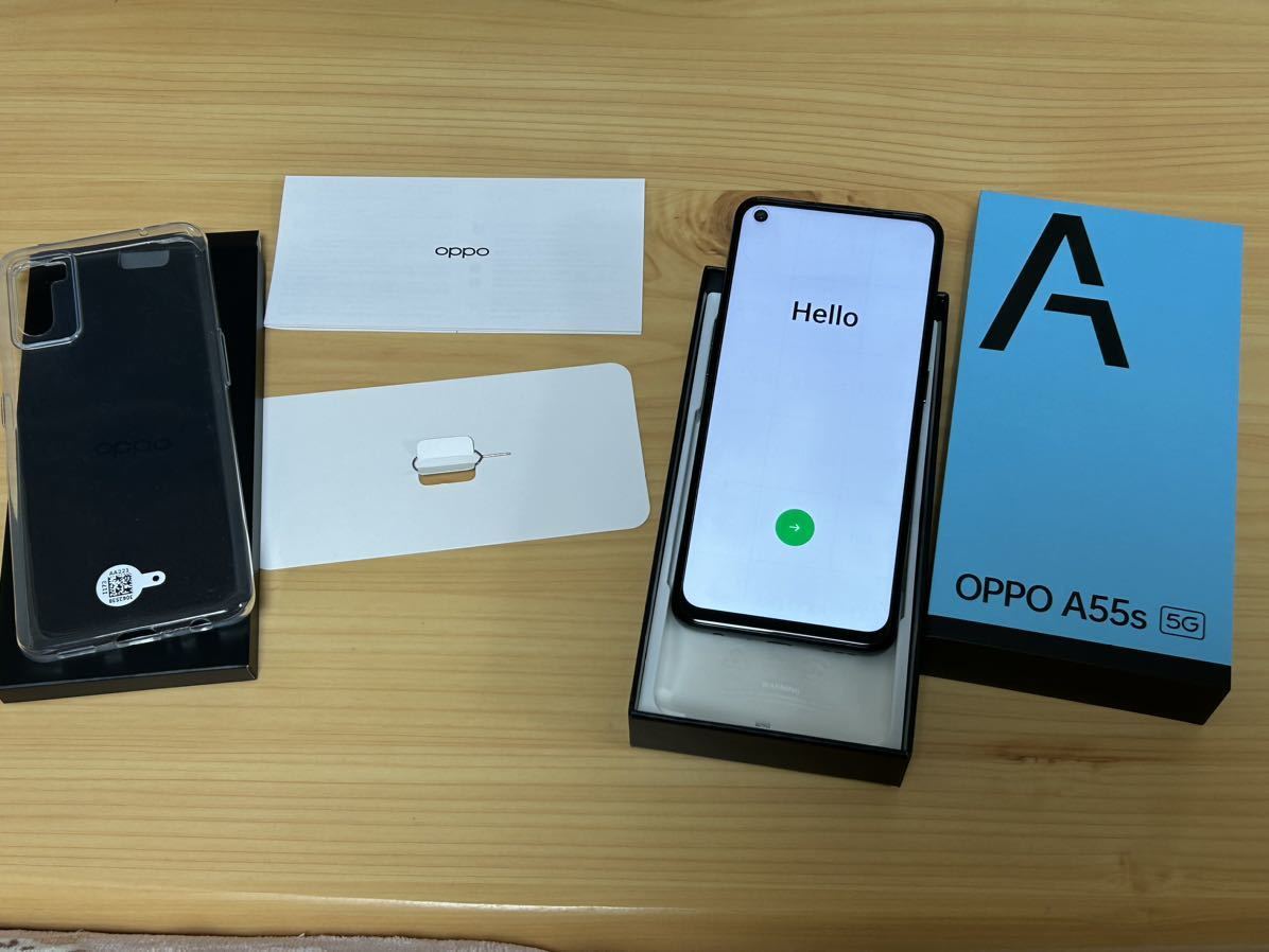 OPPO A55s 5G (CPH2309) ブラック 使用4日間だけの新品同様・超美品