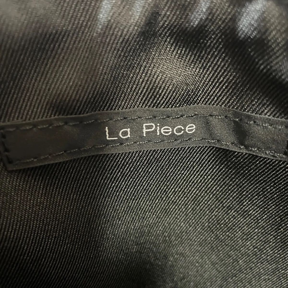  new goods unused La Piece(lapies) clutch bag black 