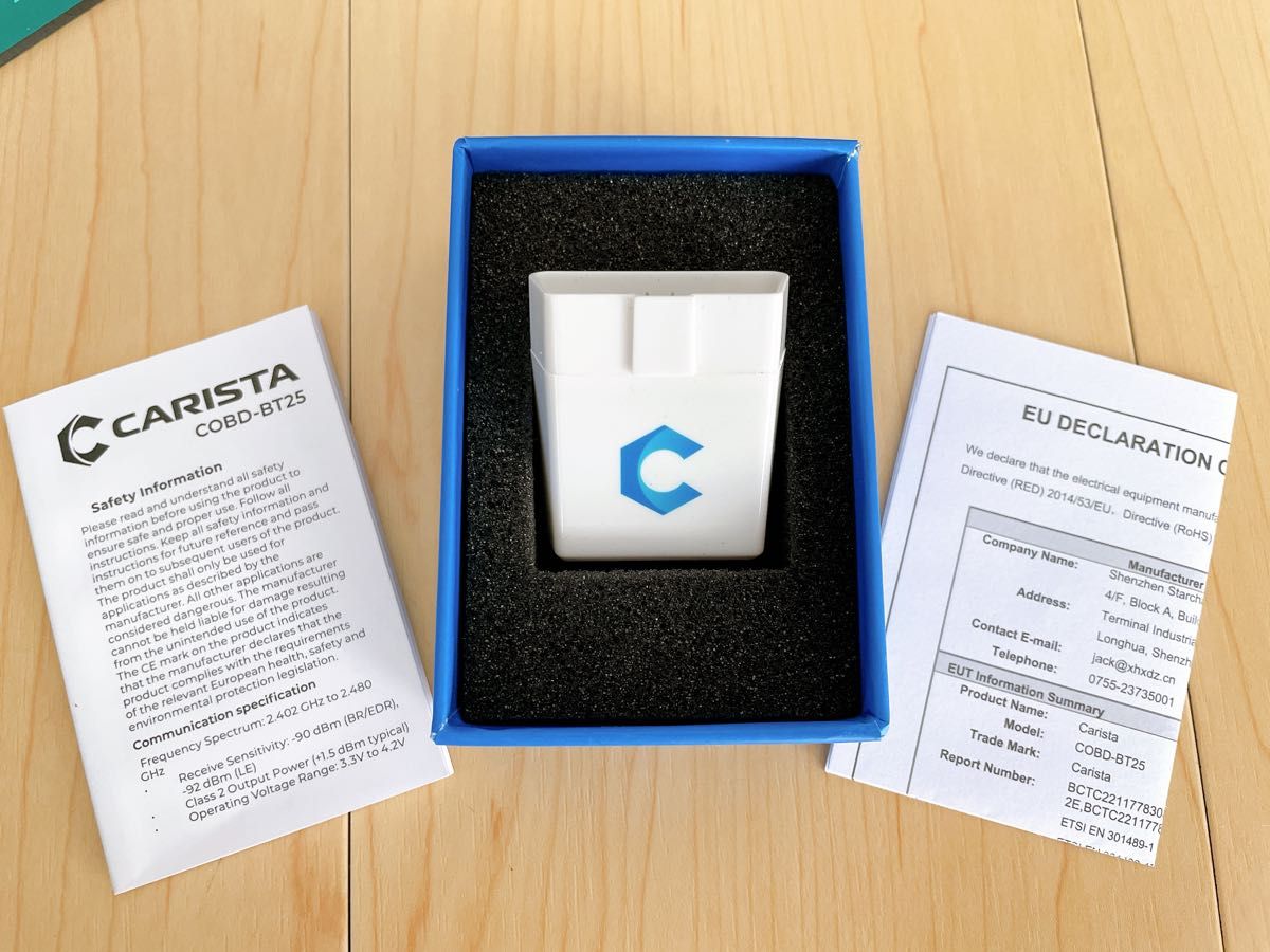 ★第2世代★ CARISTA OBD2 アダプタ Bluetooth コーディング 診断機 デイライト バッテリー登録 国内正規品