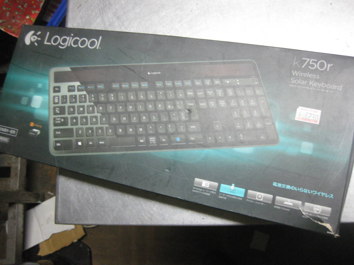 【1円～】 Logicool ロジクール K750R ワイヤレス ソーラー キーボード 超薄型ソーラーパワー キーボード_画像6