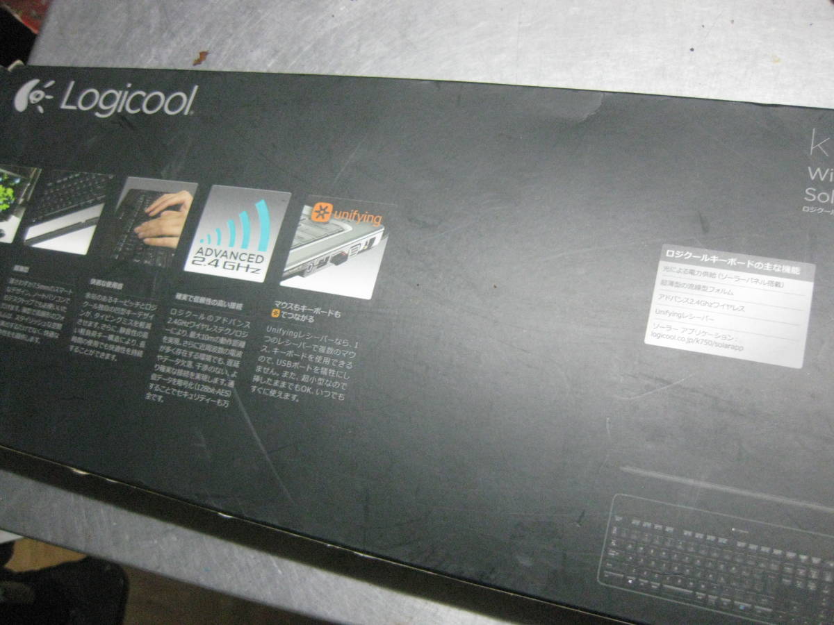 【1円～】 Logicool ロジクール K750R ワイヤレス ソーラー キーボード 超薄型ソーラーパワー キーボード_画像8