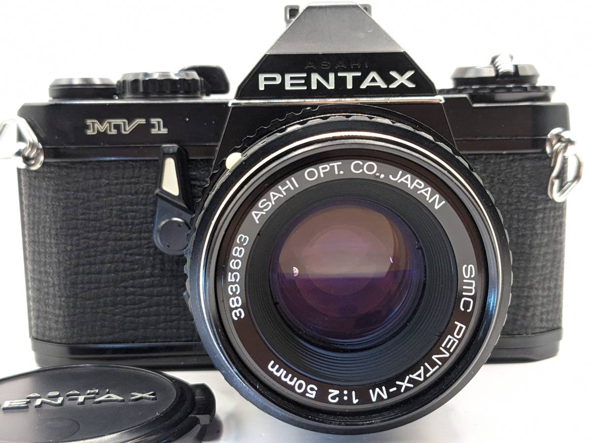 ★極上品・動作保証★ ペンタックス PENTAX MV1 + SMC PENTAX-M 50mm F2 レンズセット【Operation confirmed】 #1209_画像1