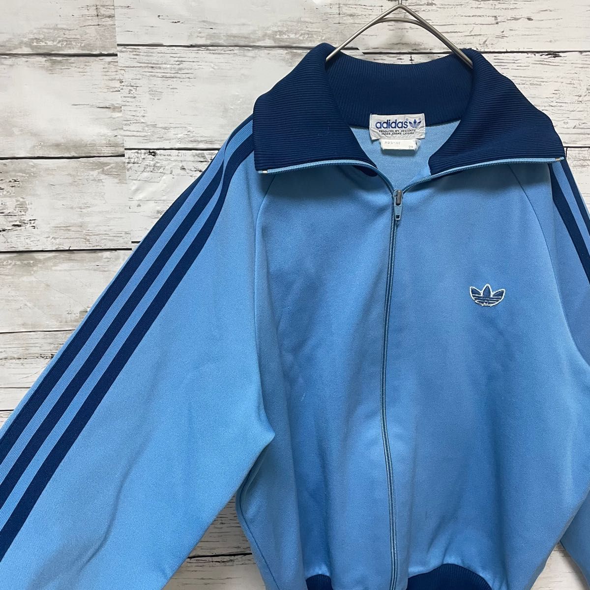 【80s】adidas アディダス　古着　デサント　トラックジャケット　ジャージ