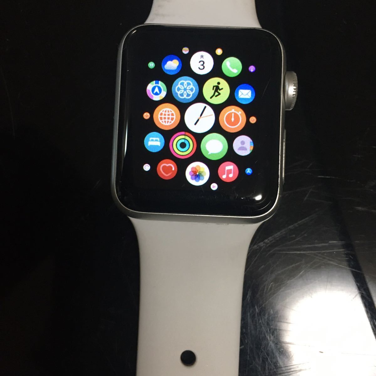 Apple Watch series3 42mm シルバーアルミニウム 美品-