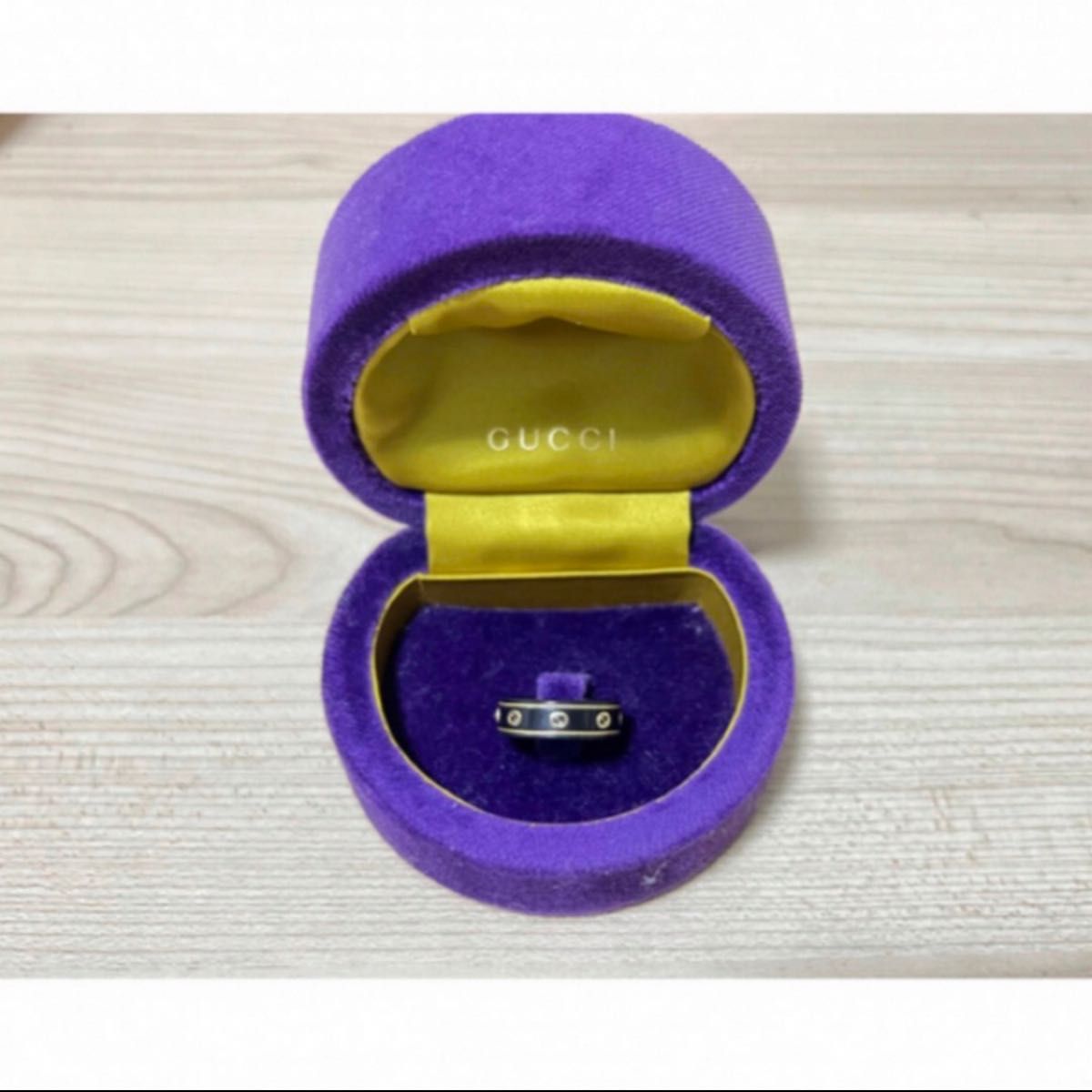 GUCCI リング 黒 ゴールド ブラック|Yahoo!フリマ(旧PayPayフリマ)