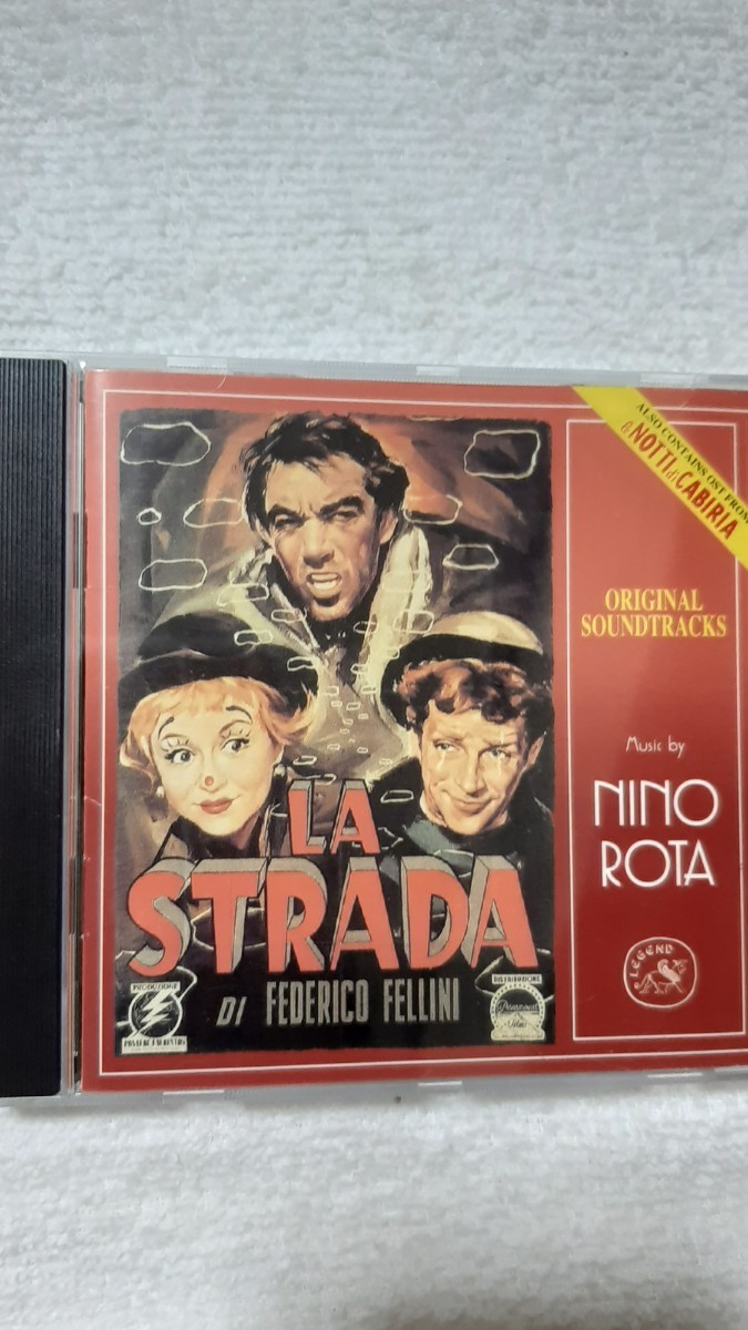 サントラ盤・名作映画2作品、「道(1954年)カビリアの夜(1957年)」フェデリコ・フェリーニ監督、ニーノ・ロータ音楽フィルム音源サントラ盤_画像1