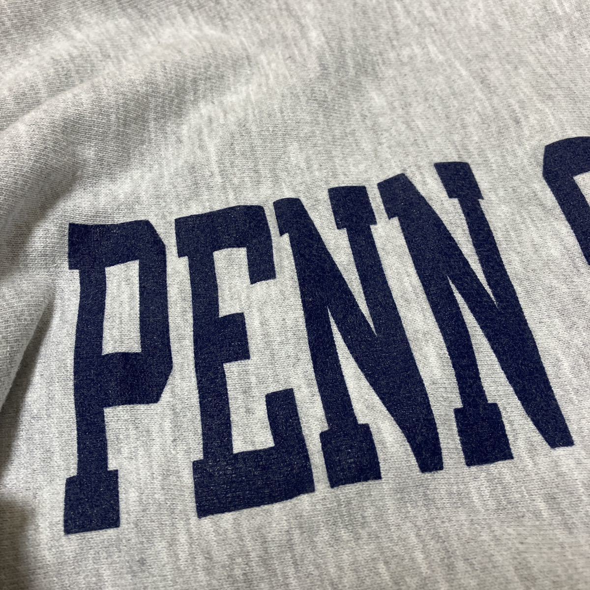 極上品 90'sトリコ刺繍タグ Champion REVERSE WEAVE Mチャンピオン リバースウィーブ グレー ビンテージ navy PENN STATE レジスターマーク