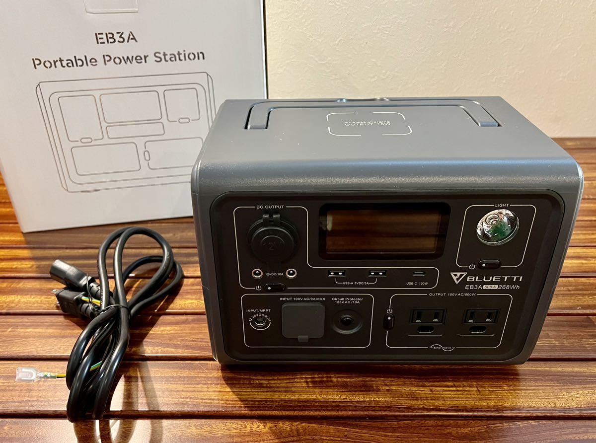 BLUETTI ポータブル電源 EB3A 268Wh/600W(発電機)|売買された
