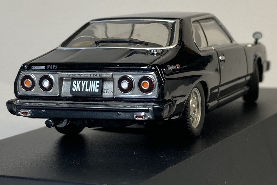 Ж アオシマ DISM 1/43 日産 スカイライン GT-ES KHGC210 C210 前期 1978 ブラック ジャパン ニッサン NISSAN SKYLINE GT-E・S 黒 Ж C211_画像4