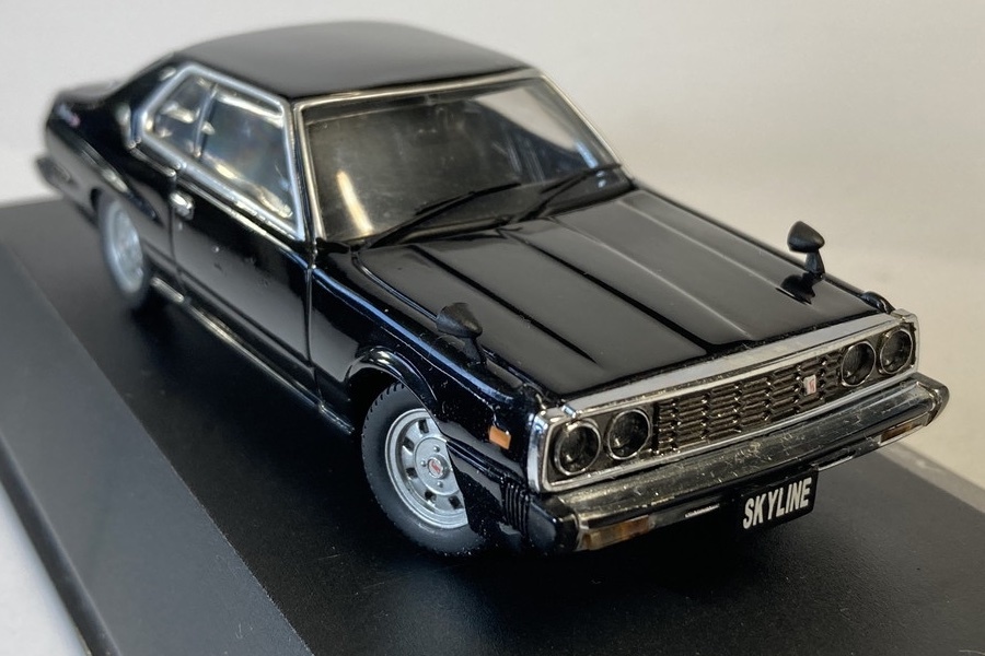 Ж アオシマ DISM 1/43 日産 スカイライン GT-ES KHGC210 C210 前期 1978 ブラック ジャパン ニッサン NISSAN SKYLINE GT-E・S 黒 Ж C211_画像5