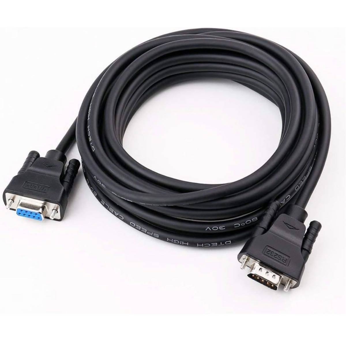 [ breaking the seal only ]DTECH *RS232C serial cable 5m Cross cable nru modem cable D-Sub9 pin male - D-Sub9 pin female 