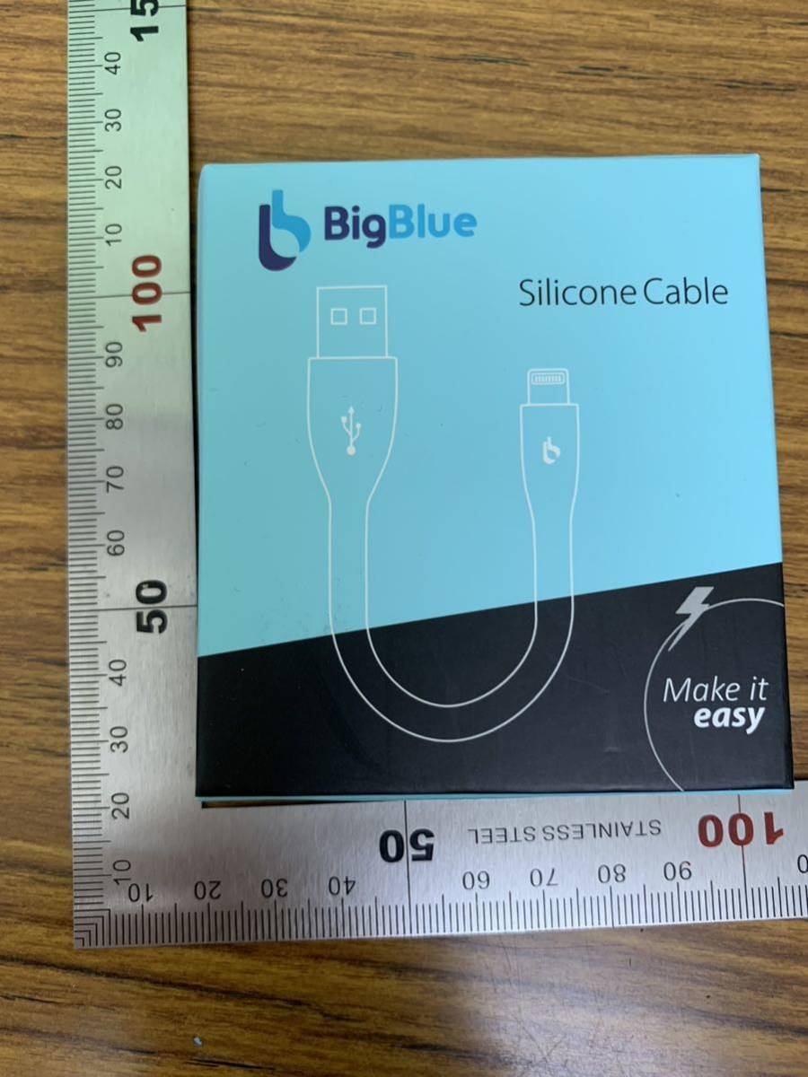 【開封のみ】BigBlue ★15cm MFi ライトニング ケーブル iPhone USB 急速充電 11Pin iPhoneケーブル モバイル（15cm・ブラック) _画像8