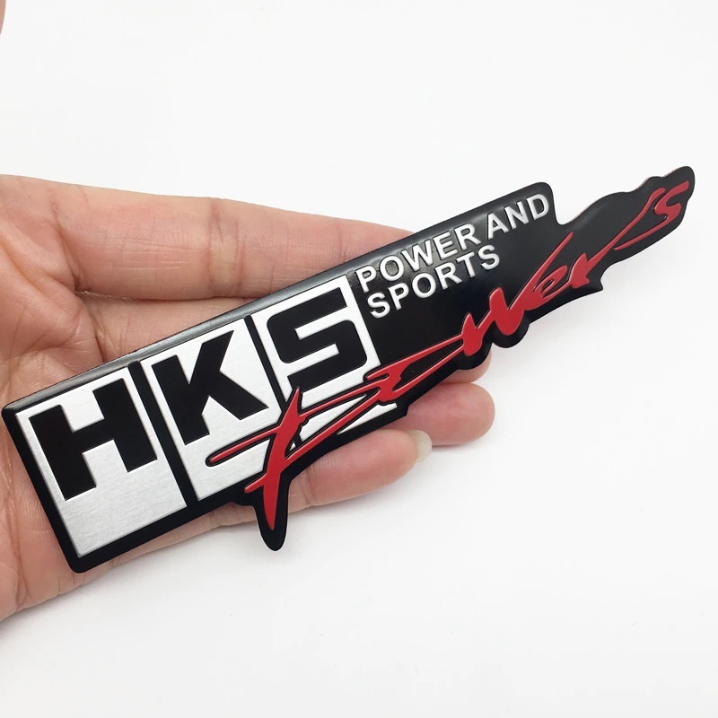 【高品質】HKSエンブレム アルミステッカー シール_画像1