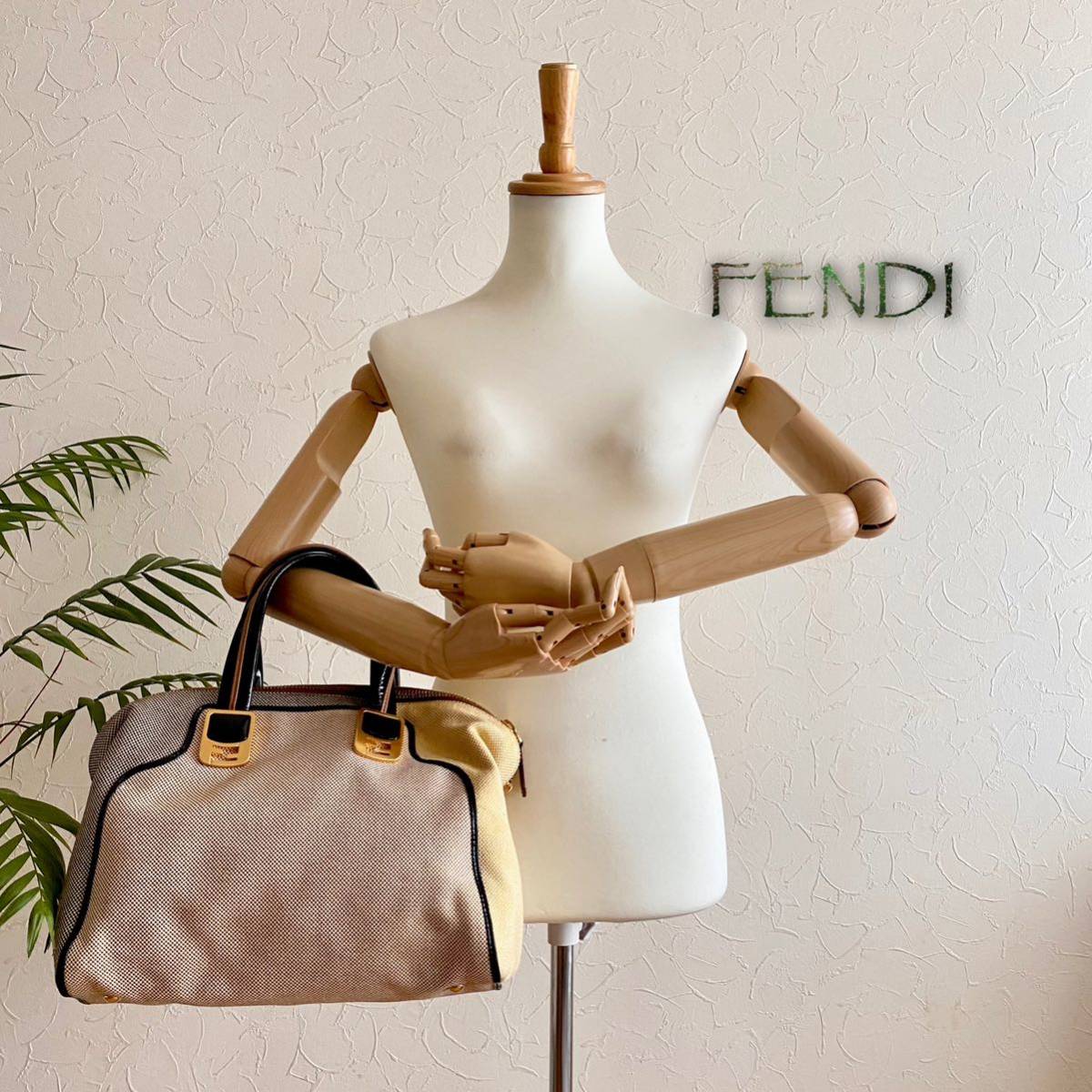 正規品 美品 FENDI フェンディ カメレオン レザートートバッグ＊レディース 牛革 本革 ブラウン 茶 ベージュ ハンド ショルダー フォーマル_画像5