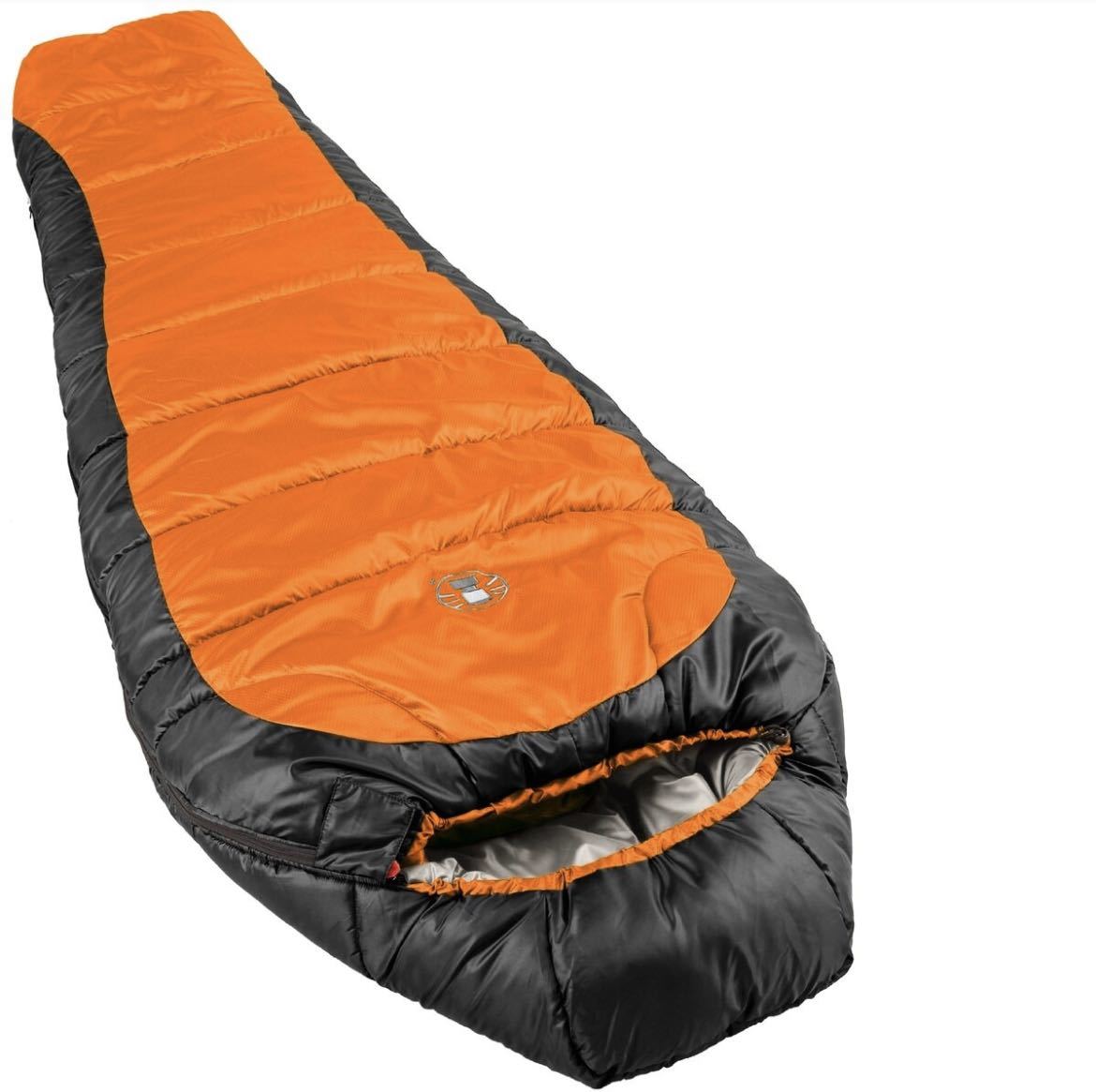 非売品 アウトドア キャンプ -17.8℃ オレンジ/ブラック 寝袋 マミー型