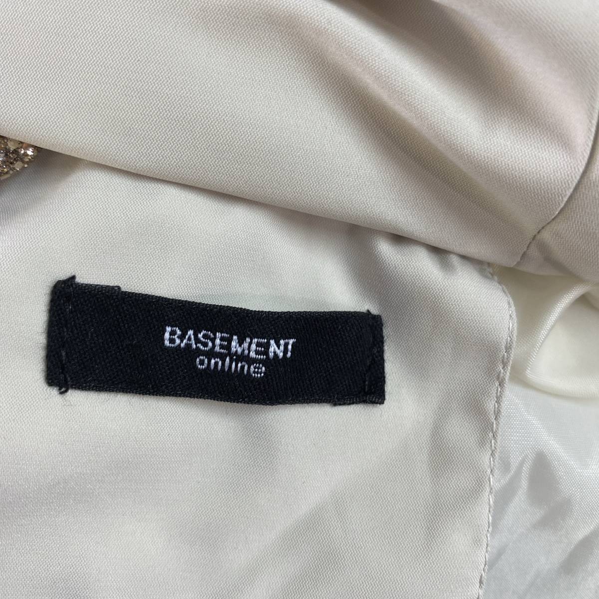 S457 BASEMENT レディース ダウンジャケット ロング コート 長袖 カジュアル F ホワイト（白）無地 万能 フード _画像5