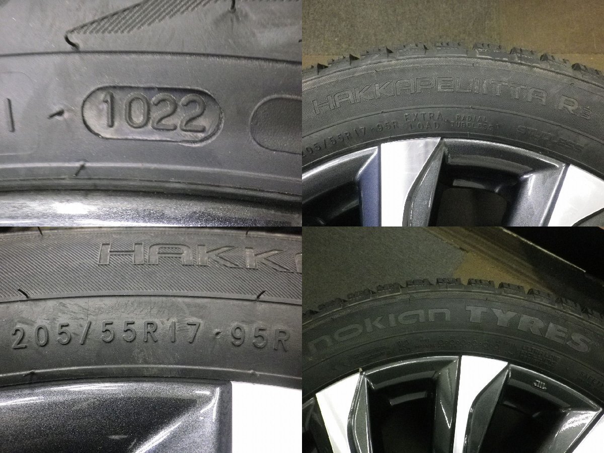 トヨタ 90系 VOXY 純正♪17×6J/114.3/5H/+40♪新品!ノキアン HAKKA PELITTA ハッカペリッタ R3 205/55R17 95R 2022年製♪R510SW15_画像5