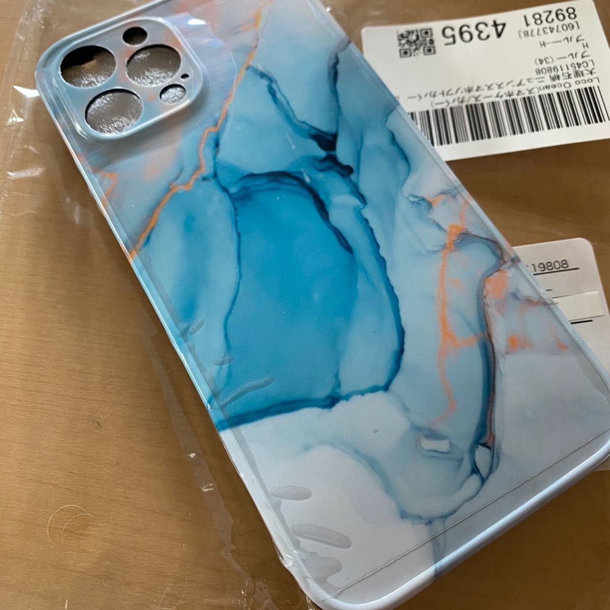 iPhone ケース スマホケース 携帯カバー 大理石柄　ブルー　未使用 Loco Ocean 