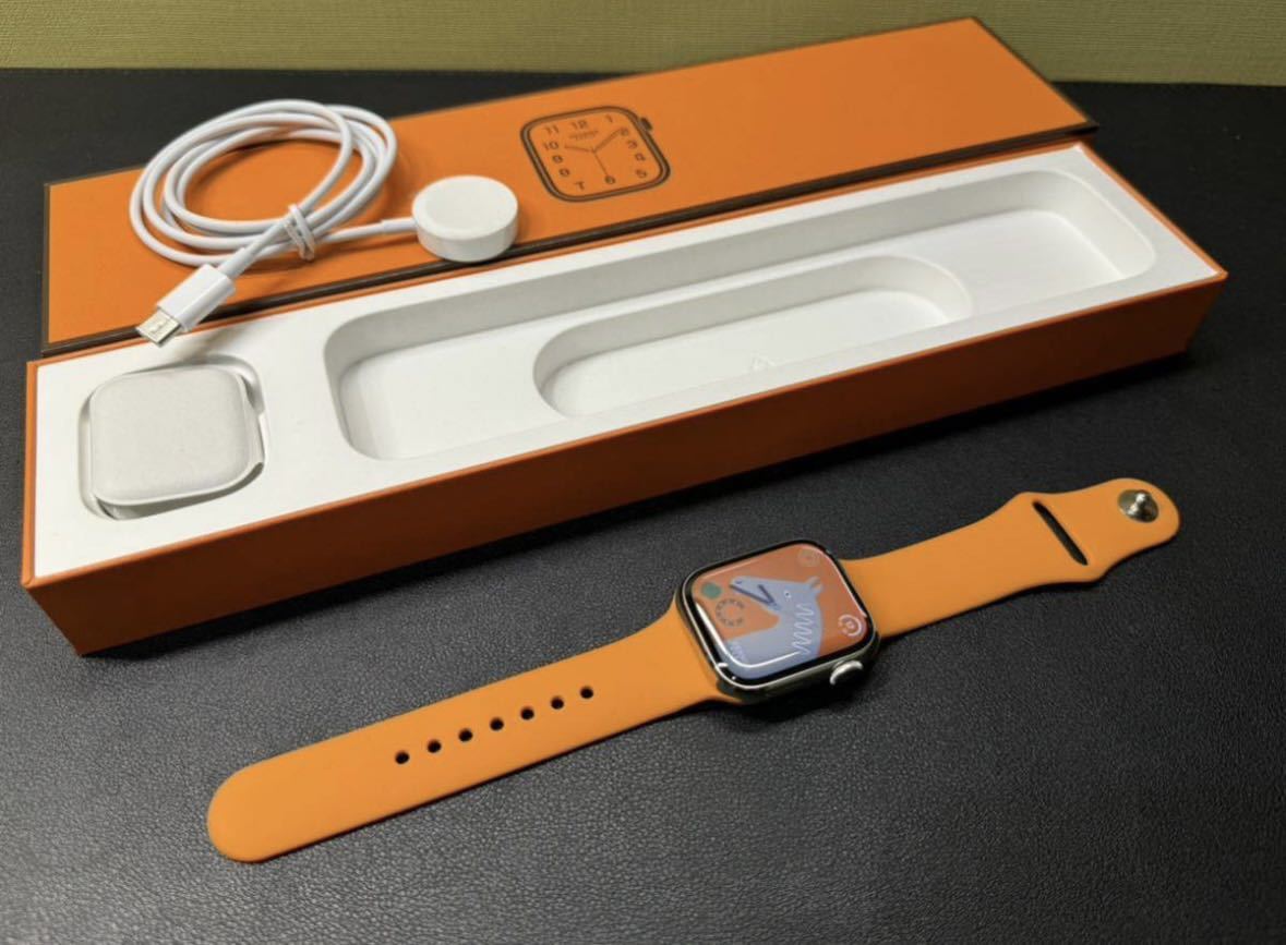 即決 超美品 バッテリー100% Apple Watch series8 HERMES 41mm