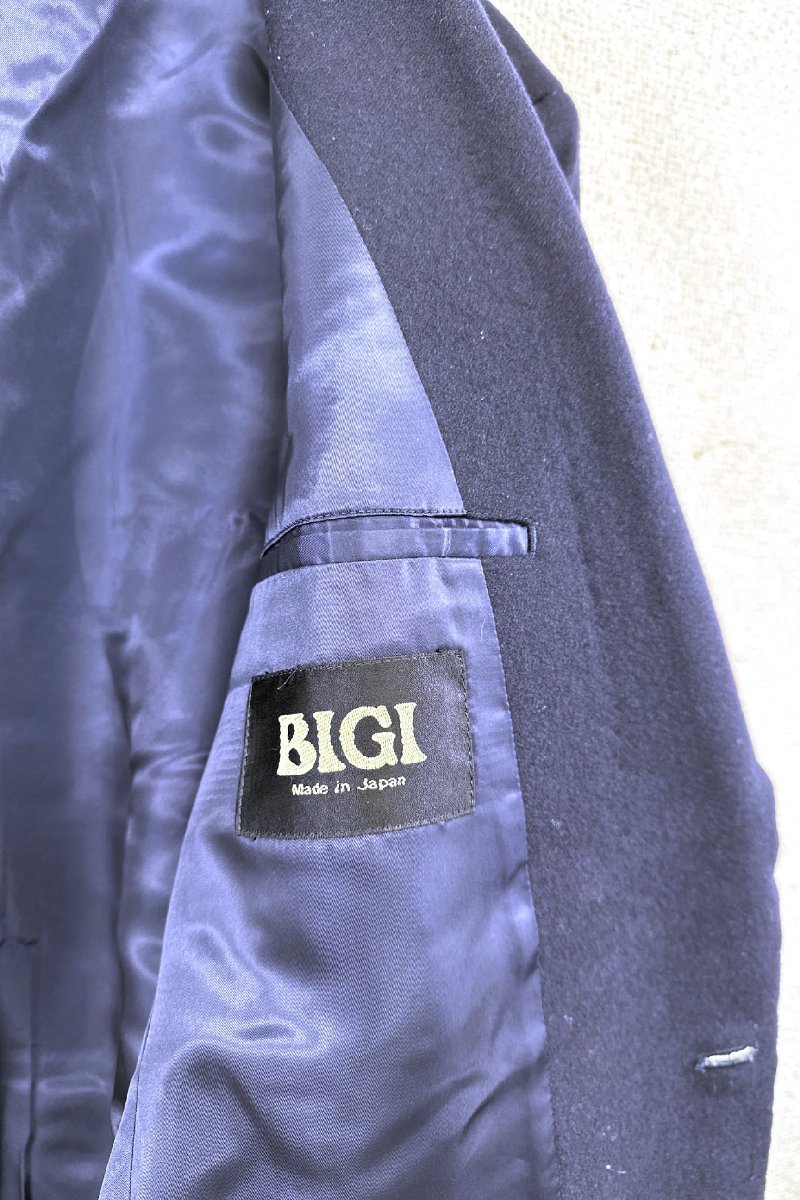 BIGI tailored jacket ビギ テーラードジャケット 紺ブレザー ウール ネイビー ヴィンテージ 単品 8_画像3