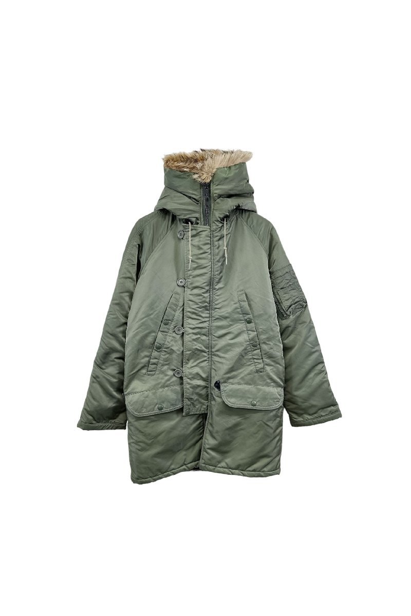 Made in USA IDEAL ZIP PARKA EXTREME COLD WEATHER 米軍 ミリタリー パーカー コート 裏地キルティング 中綿 サイズ34 ヴィンテージ 8