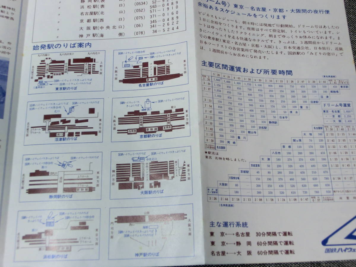 ハイウェイ・ツァー 国際ハイウェイバス 神戸 名古屋 東京 観光案内 リーフレット 昭和レトロ 当時物 歴史資料_画像5