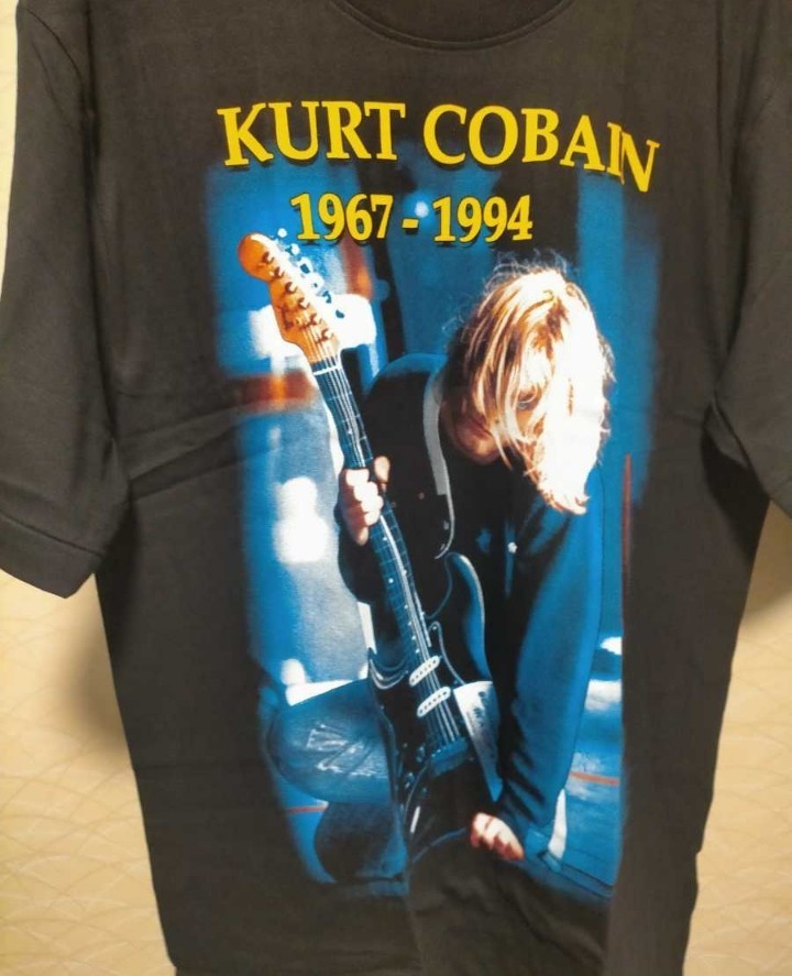 激レア新品】NIRVANA カート・コバーン追悼Tシャツ 半袖M HELLOH 掲載