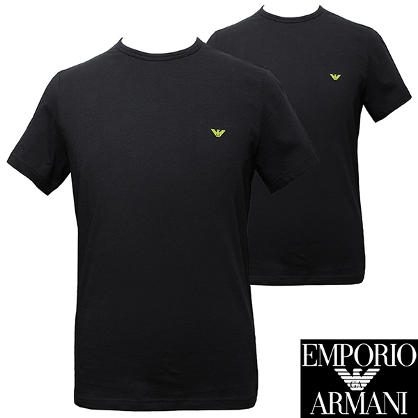 エンポリオ アルマーニ Tシャツ メンズ 半袖 2枚セット カットソー アンダーウェア サイズM 111267 3F722 23820 新品