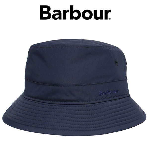 バブアー Barbour 帽子 バケットハット サイズL メンズ レディース ネイビー MHA0828 NY52 新品