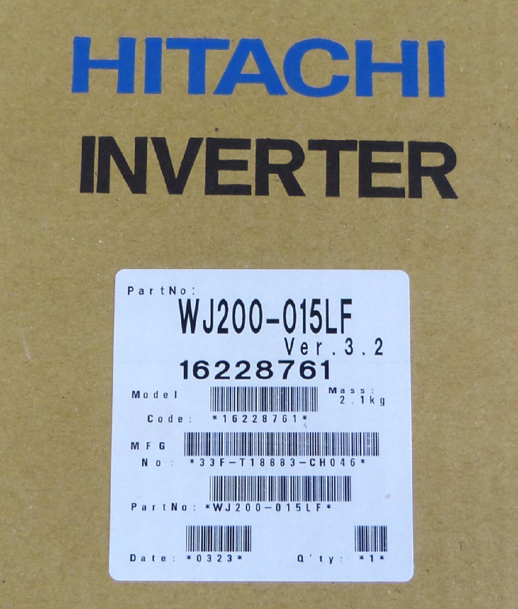 ☆美品!HITACHI 日立 インバータ WJ200シリーズ【WJ200-015LF】☆_画像6