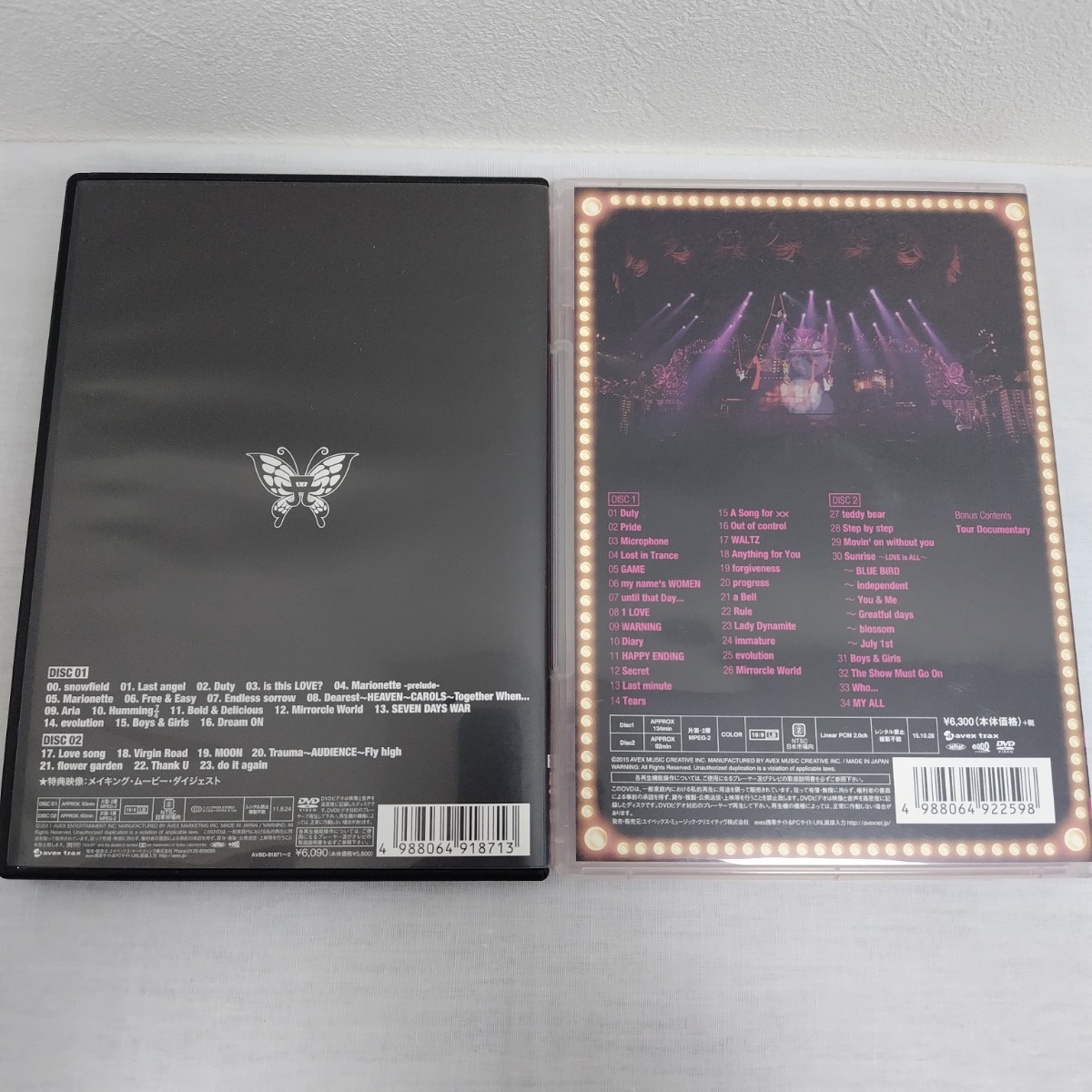 浜崎あゆみ LIVE DVD Blu-ray 5本まとめ売り ARENATOUR 2015 HOTEL