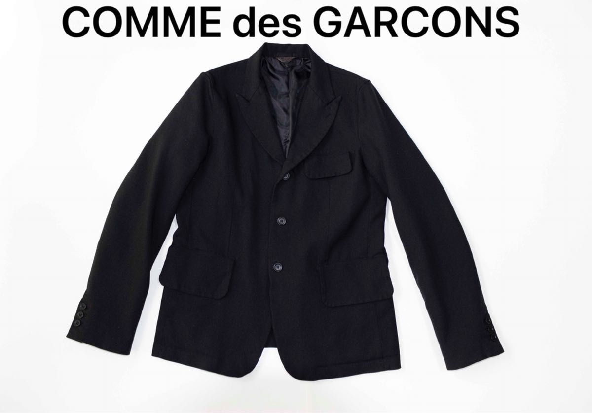 定価13万】COMME des GARCONS ポリ縮絨テーラードジャケット-