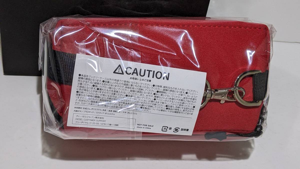 DIESEL ACCESSORY POUCH RED ディーゼル アクセサリーポーチ 赤 DIESEL ACCESSORY POUCH RED ディーゼル アクセサリーポーチ 赤