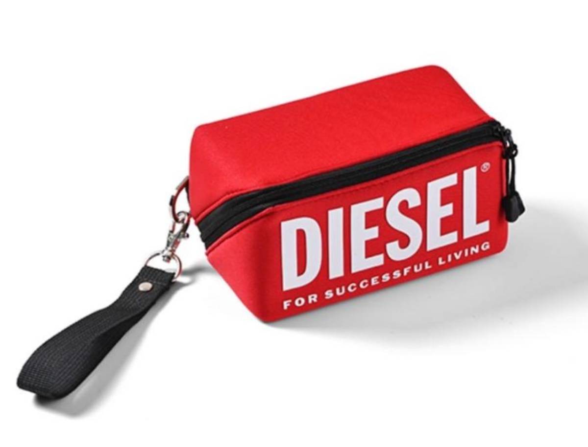 DIESEL ACCESSORY POUCH RED ディーゼル アクセサリーポーチ 赤 ポイント交換品 非売品 ノベルティ_画像2