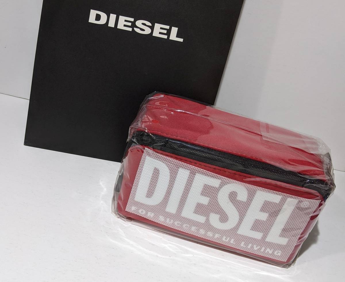 DIESEL ACCESSORY POUCH RED ディーゼル アクセサリーポーチ 赤 ポイント交換品 非売品 ノベルティ_画像1