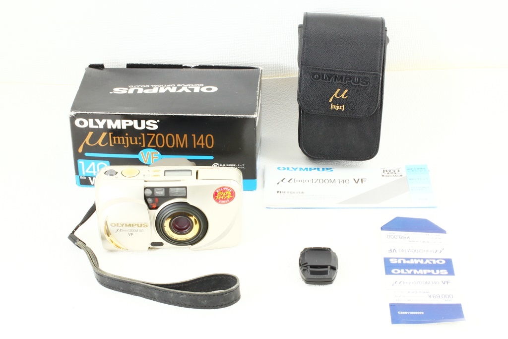 美品◆OLYMPUS オリンパス μ zoom 140 VF◆コンパクト フィルムカメラ/A2194