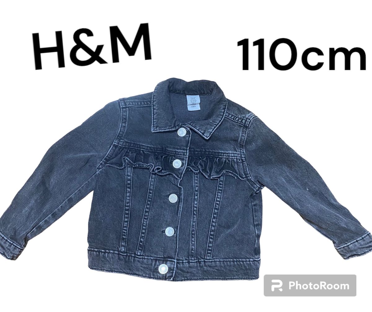 h&m デニムジャケット　Gジャン　女の子　110cm