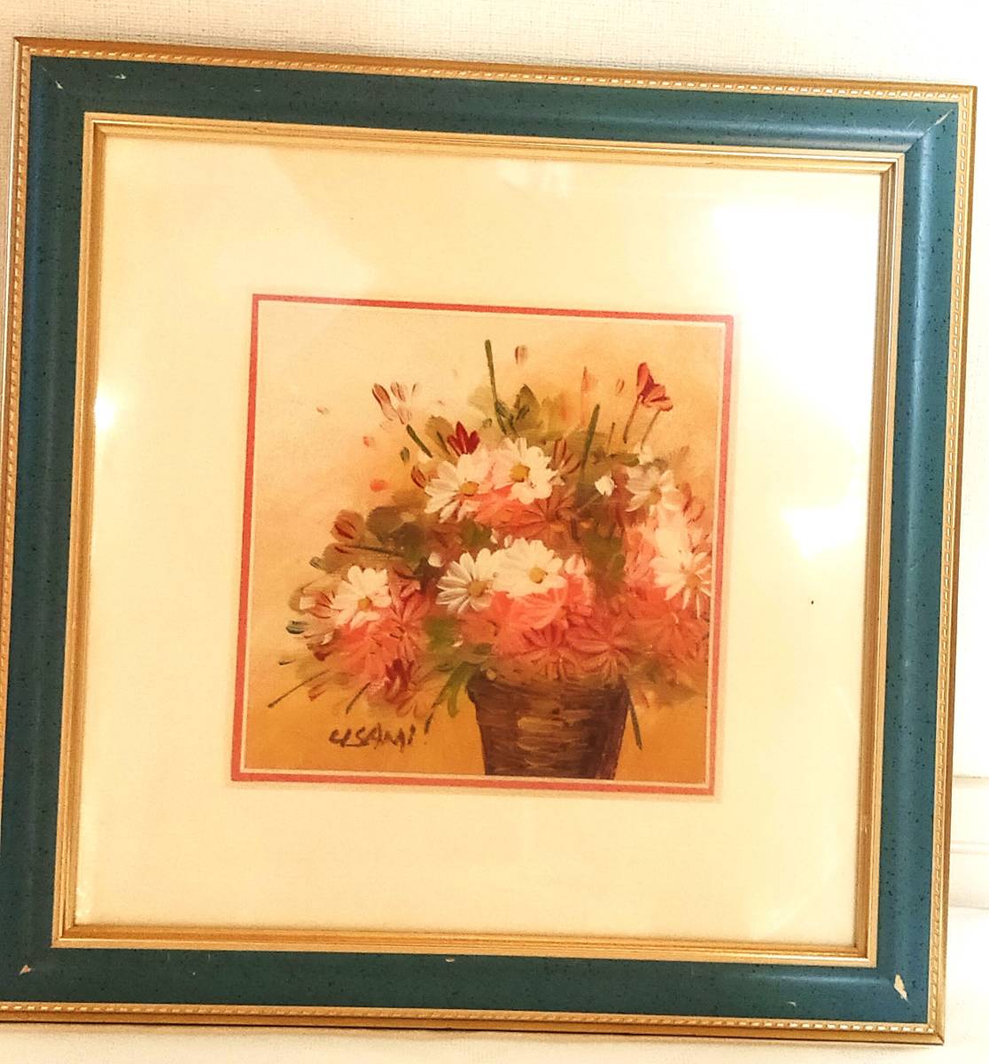 [ oil painting ]USAMI.T oil painting bouquet Cosmos autumn panel lure to picture frame wall hanging art plant oil painting usami small flower 