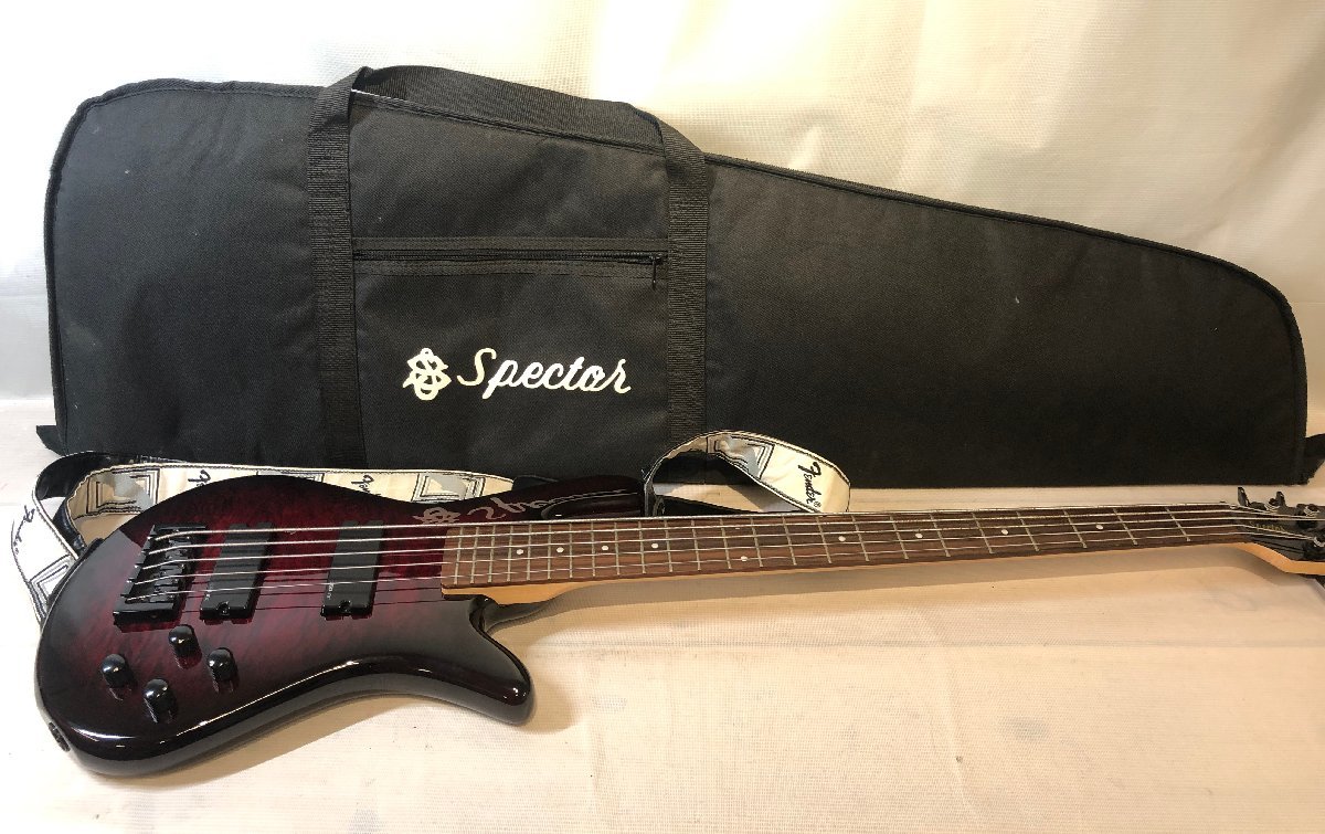 未検品 SPECTOR スペクター 5弦ベース エレキベース S/N:W111544 ケース付 楽器 【現状品】[50-1019-O7]_画像1