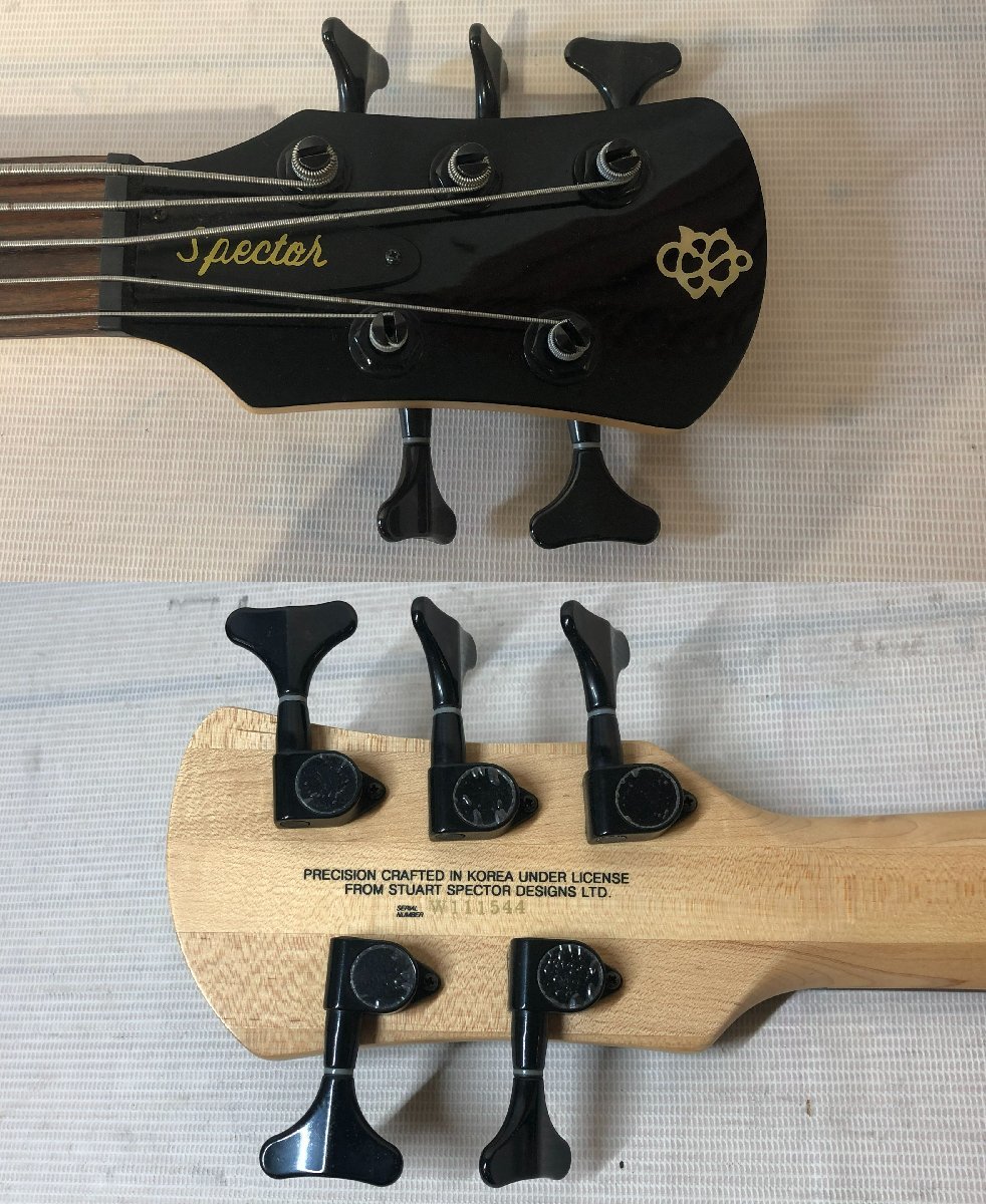 未検品 SPECTOR スペクター 5弦ベース エレキベース S/N:W111544 ケース付 楽器 【現状品】[50-1019-O7]_画像9