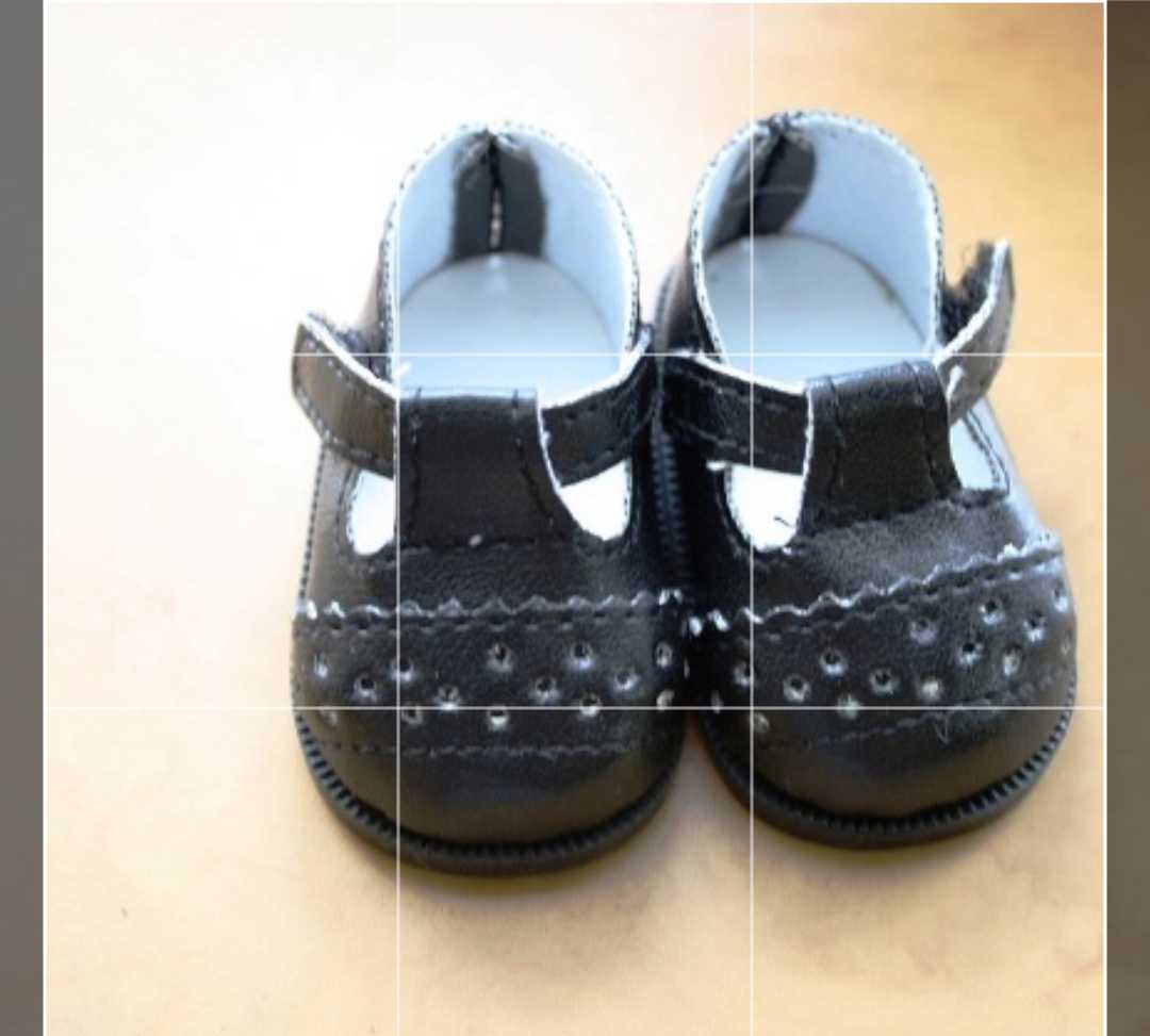 【黒】メルちゃん靴　ソランちゃん靴　履ける靴 65㎜×35㎜　 サイズが合えば他のdollでも・・　　くつ　_画像1