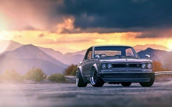  Nissan Skyline 2000 GTX Hakosuka GT-R GM picture manner new material wallpaper poster extra-large wide version 921×576mm( is ... seal type )006W1