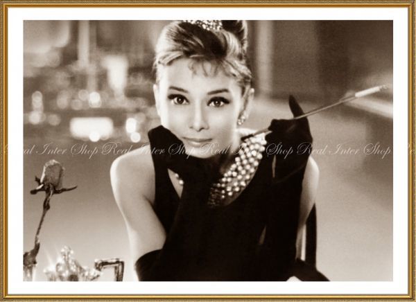  Audrey *hep балка n Tiffany . утро еда .1961 год sepia [ рама печать ] обои постер 594×431mm (. ... наклейка тип ) 008SGE2