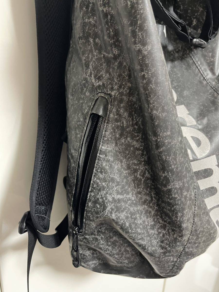 Supreme シュプリーム Waterproof Reflective Speckled Backpack リュック バックパック ブラック グレー_画像3